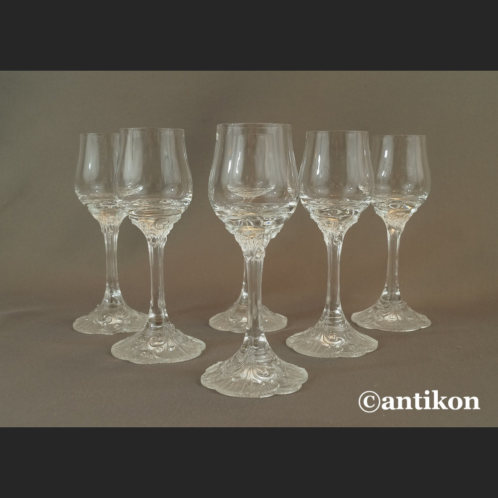 Kieliszki Rosenthal do likieru luksusowy komplet stare szkło 