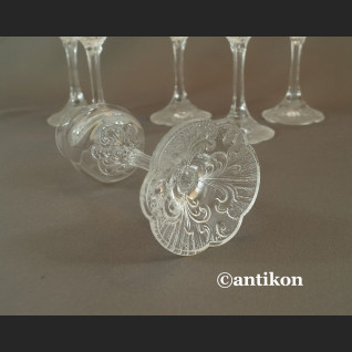 Kieliszki Rosenthal do likieru luksusowy komplet stare szkło 