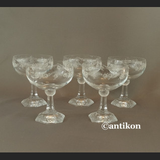 Kieliszki Rosenthal do szampana luksusowy komplet stare szkło 