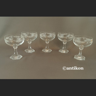 Kieliszki Rosenthal do szampana luksusowy komplet stare szkło 