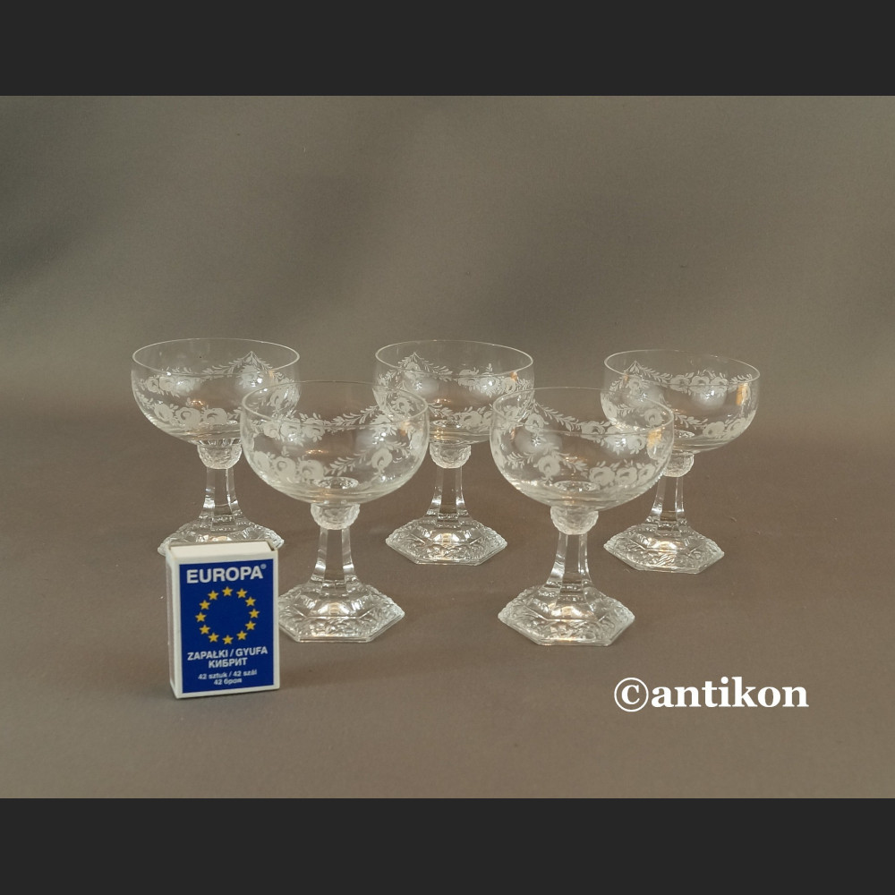 Kieliszki Rosenthal Maria komplet stare szkło