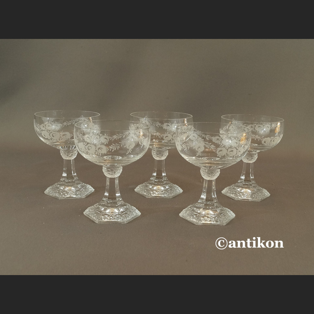 Kieliszki Rosenthal Maria komplet stare szkło