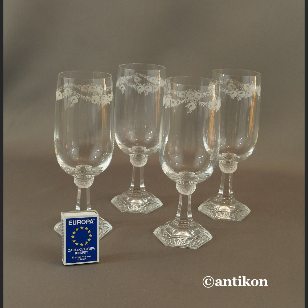 Kieliszki Rosenthal Maria do wody wina stare szkło 