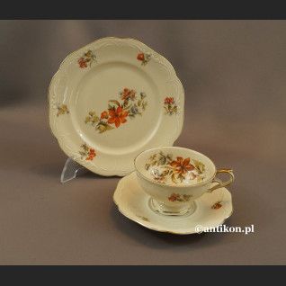 Filiżanka porcelanowa stara bawarska porcelana z kwiatami