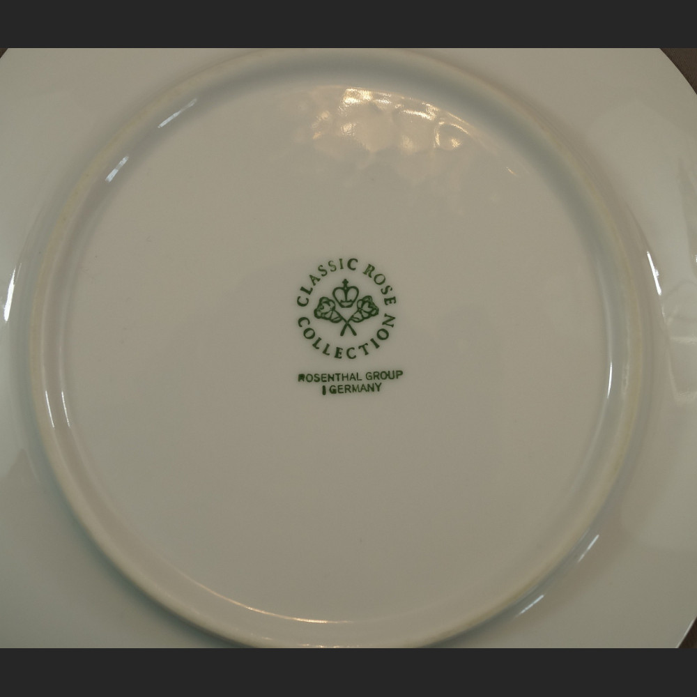 Talerze Rosenthal deserowe białe 4  szt 