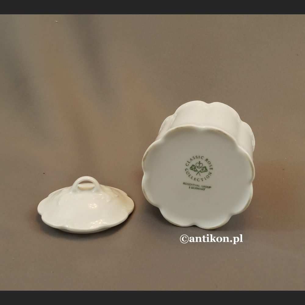 Cukierniczka Rosenthal biała z reliefem Cukierniczka Rosenthal biała z reliefem