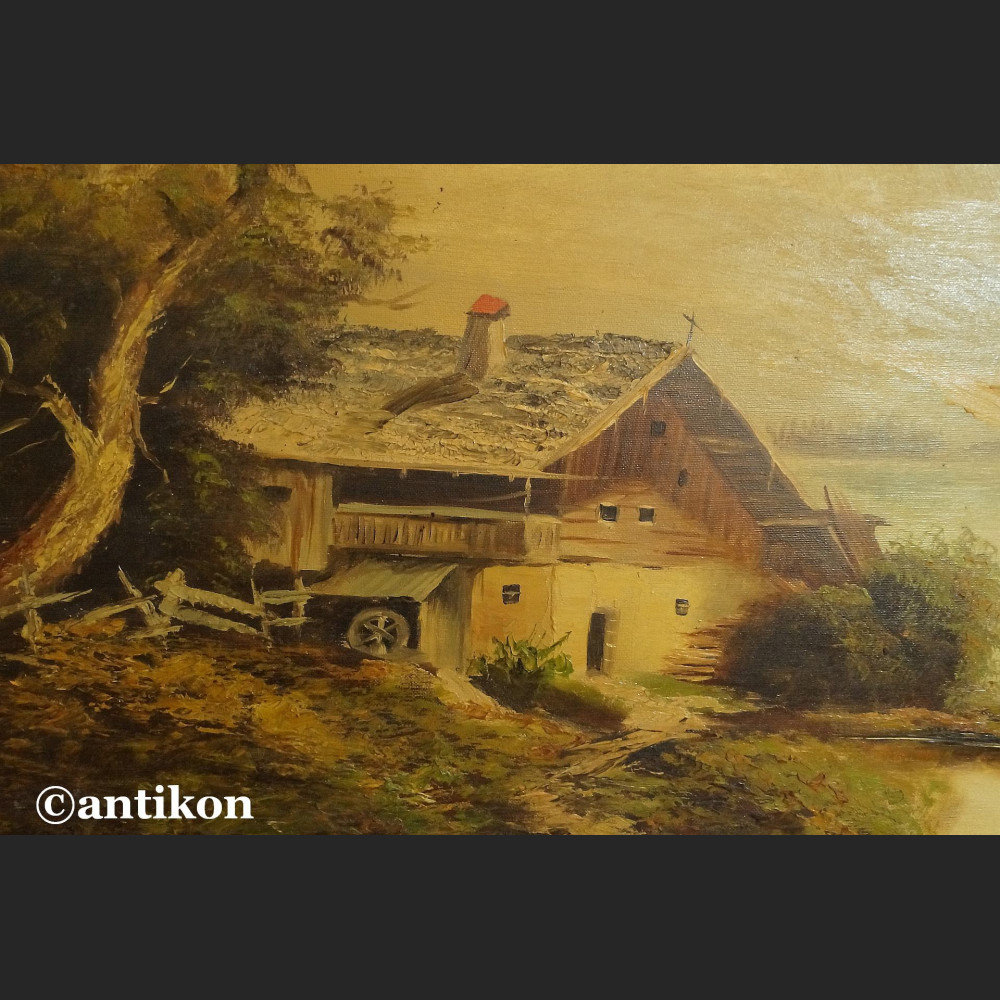 Pejzaż do salonu  widok na jezioro i góry 