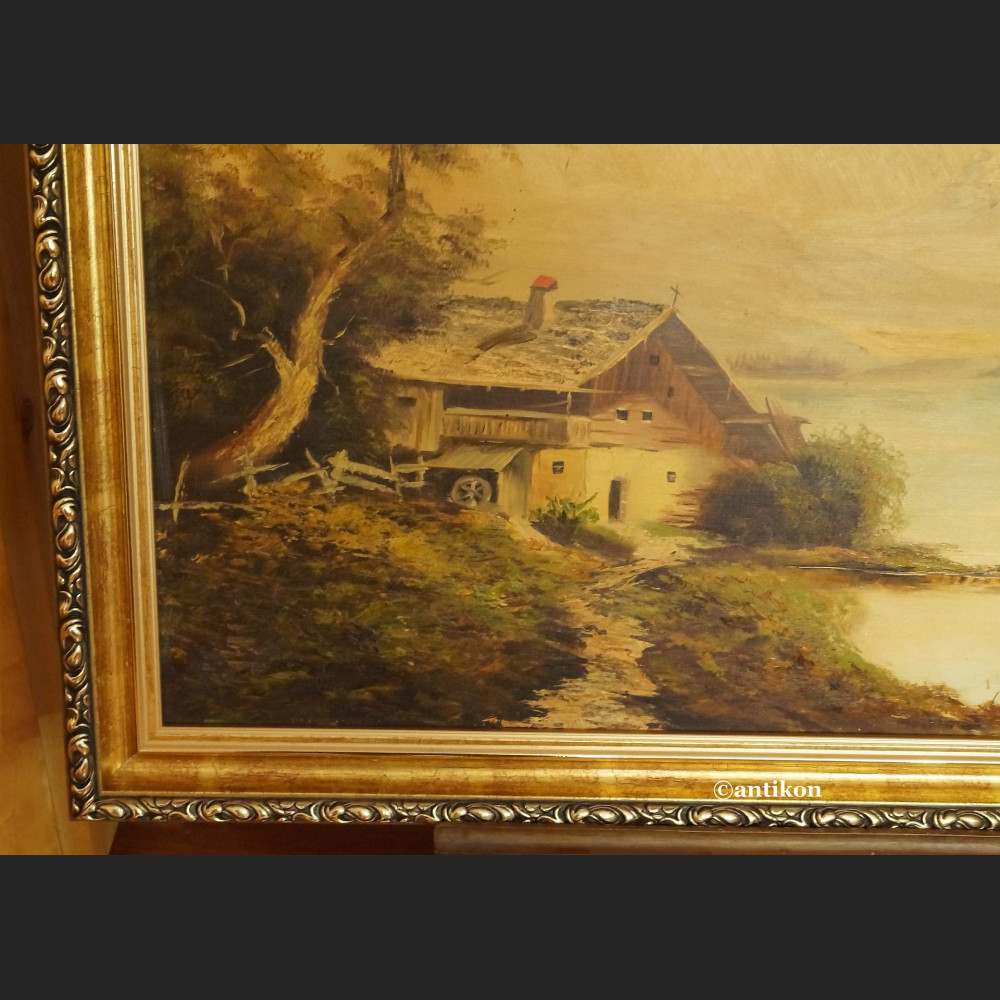 Pejzaż do salonu  widok na jezioro i góry 