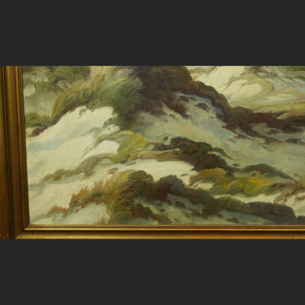 Obraz plaża wydmy morze olejny pejzaż morski 