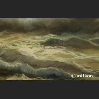 Obraz morze olejny na płótnie marynistyka 