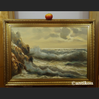 Obraz morze olejny na płótnie marynistyka 