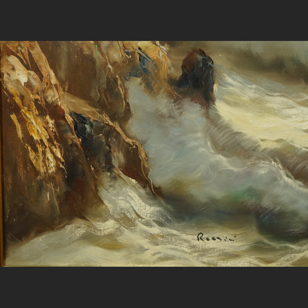 Obraz morze olejny na płótnie marynistyka 