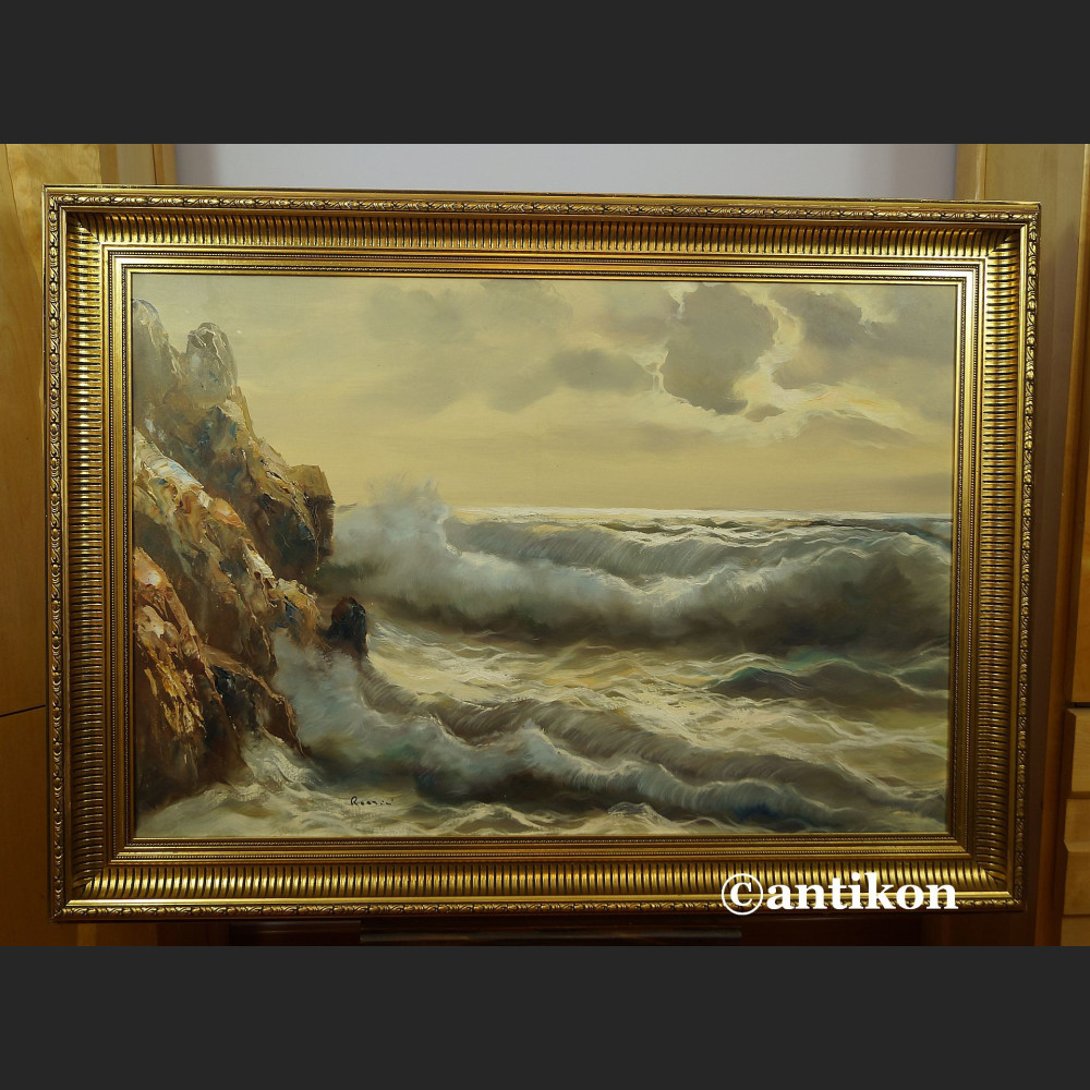 Obraz morze olejny na płótnie marynistyka 