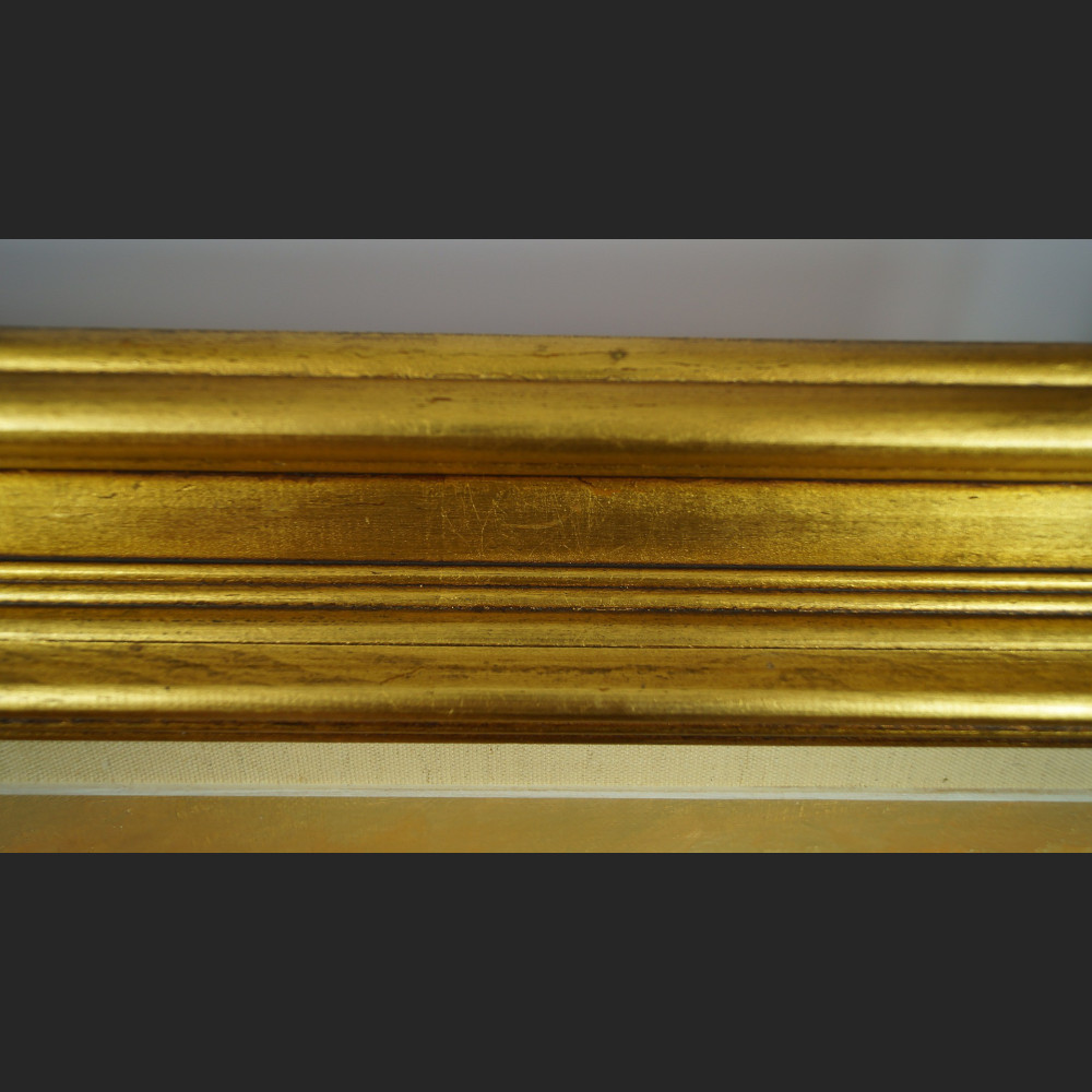 Pejzaż brzeg jeziora o zachodzie słońca malarstwo olejne 