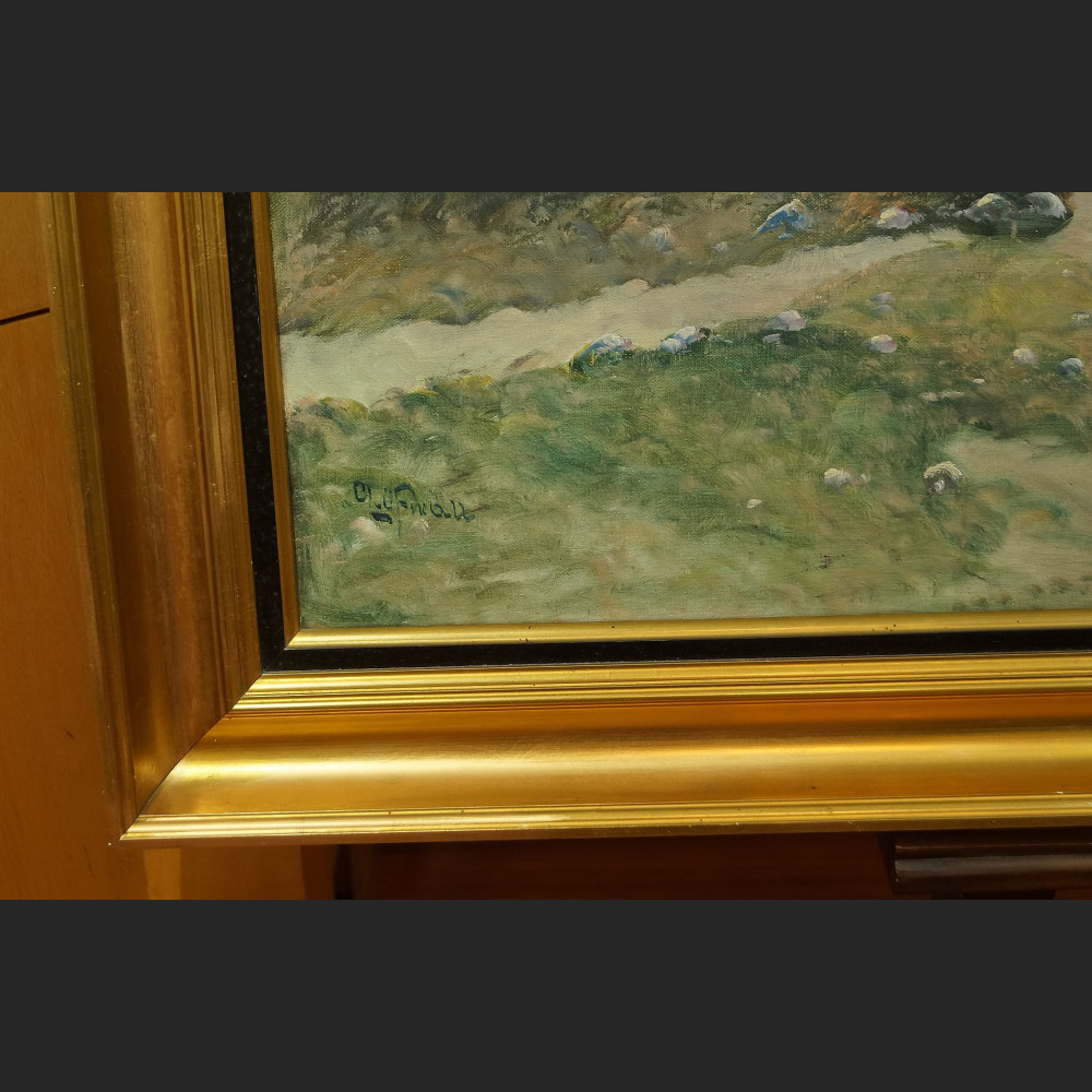 Pejzaż brzeg jeziora duży do salonu 