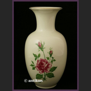 ŚLICZNY DUŻY PORCELANOWY WAZON Z RÓŻAMI ŚLICZNY DUŻY PORCELANOWY WAZON Z RÓŻAMI