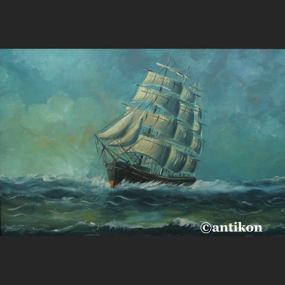 Żaglowiec na morzu wielki obraz do salonu  Żaglowiec na morzu wielki obraz do salonu