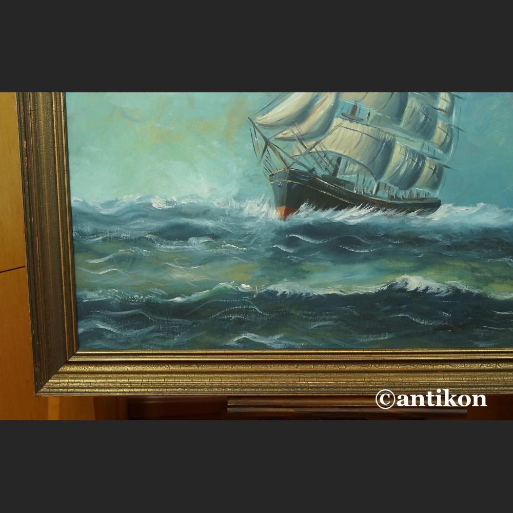 Żaglowiec na morzu wielki obraz do salonu  Żaglowiec na morzu wielki obraz do salonu