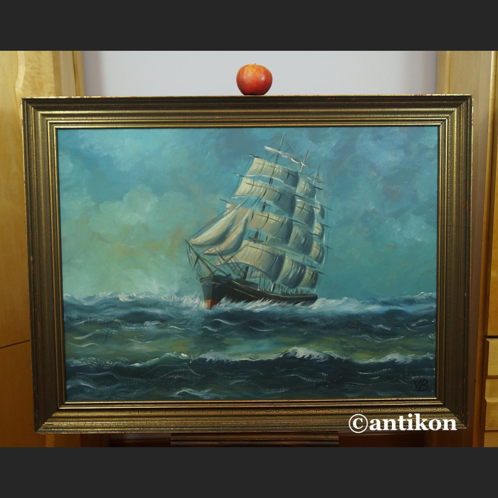 Żaglowiec na morzu wielki obraz do salonu  Żaglowiec na morzu wielki obraz do salonu