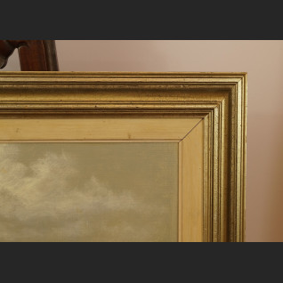 Wiejski pejzaż nadmorski olej na płótnie malarstwo 