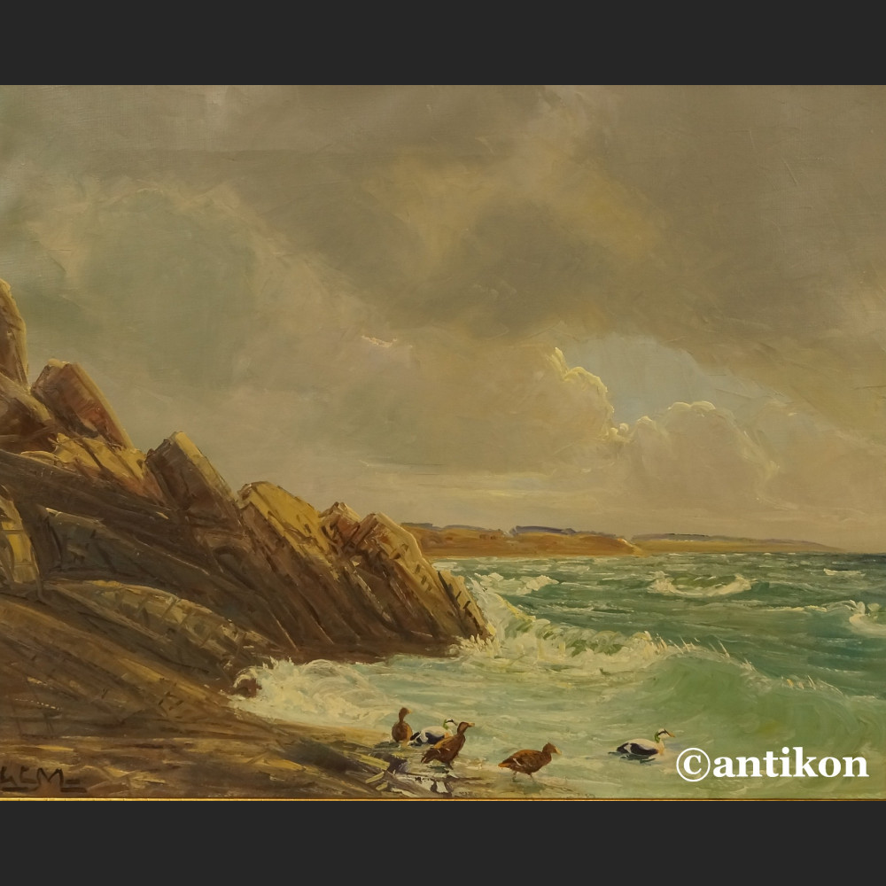 Malarstwo marynistyczne morze z klifem obraz olejny  Malarstwo marynistyczne morze z klifem obraz olejny