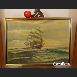 Malarstwo marynistyczne żaglowiec olej na płótnie