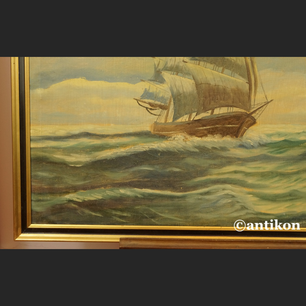 Malarstwo marynistyczne żaglowiec olej na płótnie Malarstwo marynistyczne żaglowiec olej na płótnie