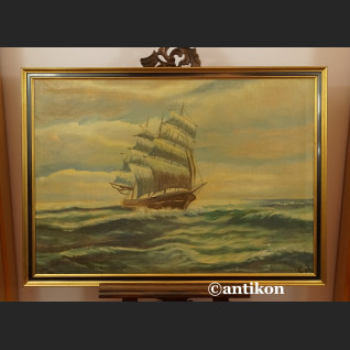 Malarstwo marynistyczne żaglowiec olej na płótnie Malarstwo marynistyczne żaglowiec olej na płótnie