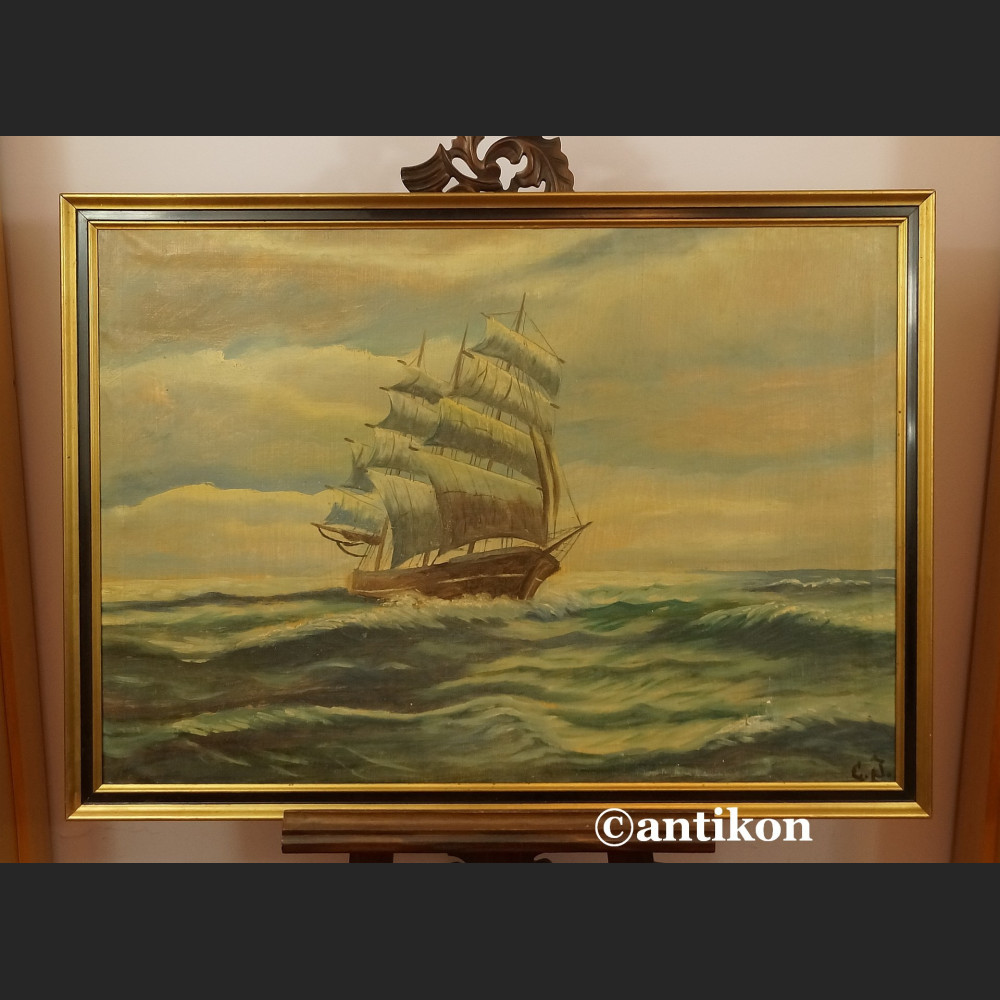 Malarstwo marynistyczne żaglowiec olej na płótnie Malarstwo marynistyczne żaglowiec olej na płótnie