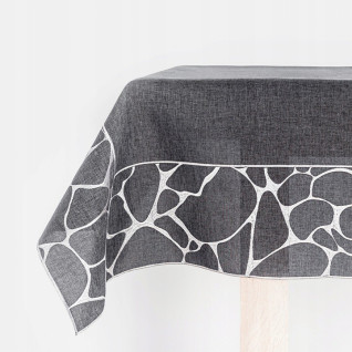 Obrus nowoczesny z haftem 140 x 260 na duży stół Obrus nowoczesny z haftem 140 x 260 na duży stół