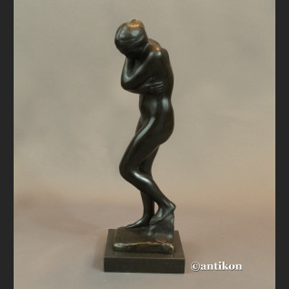 Rzeźba Rodin Ewa posąg z brązu 