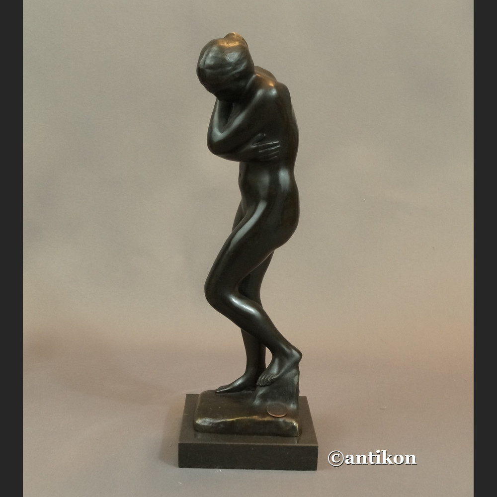 Rzeźba Rodin Ewa posąg z brązu 