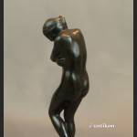 Ewa A. Rodin piękny posąg z prawdziwego brązu