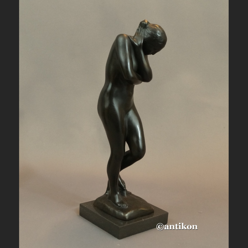 Rzeźba Rodin Ewa posąg z brązu 