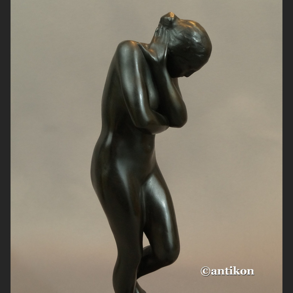 Rzeźba Rodin Ewa posąg z brązu 