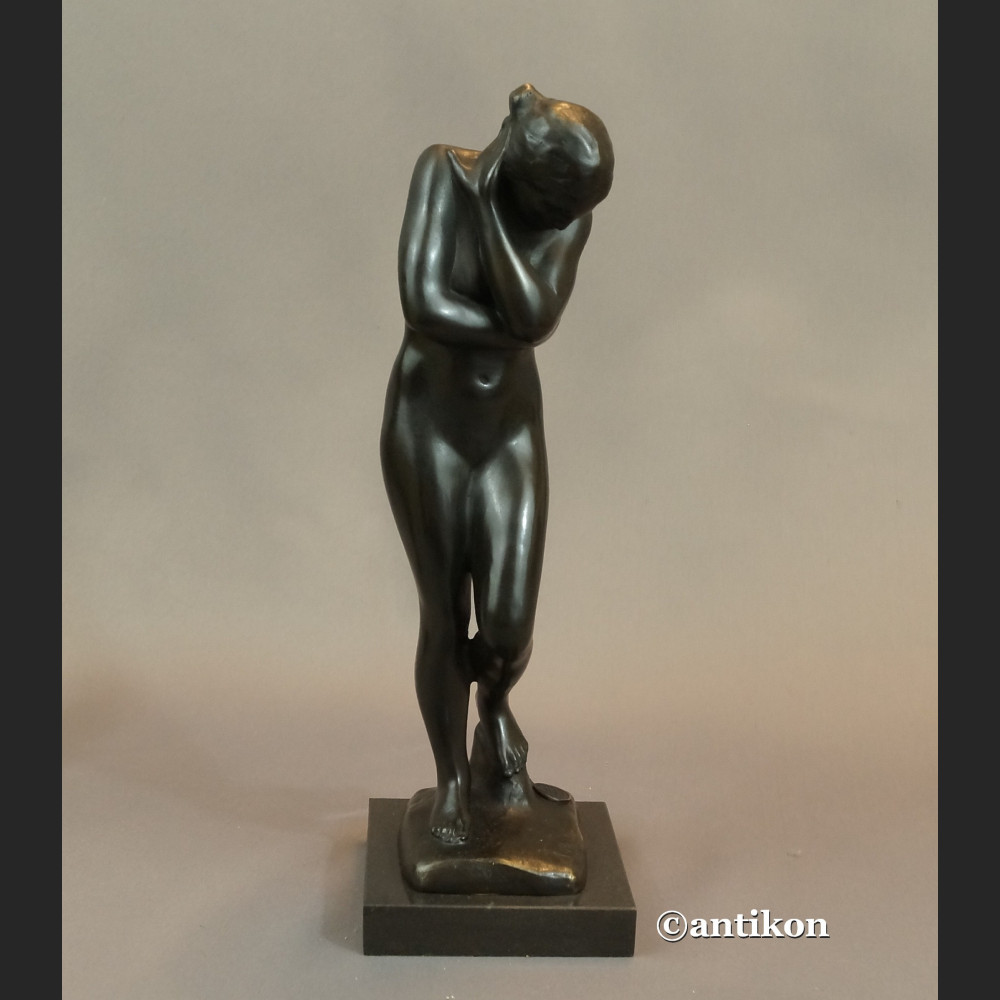 Rzeźba Rodin Ewa posąg z brązu 