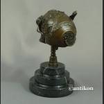 Figurka Steampunk Czaszka z brązu