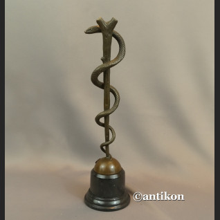 Laska Eskulapa z prawdziwego brązu prezent dla lekarza 