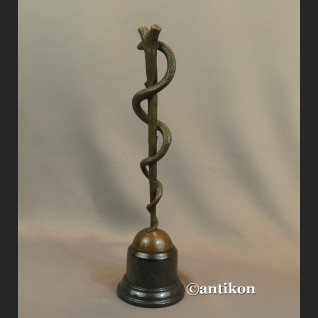 Laska Eskulapa z prawdziwego brązu prezent dla lekarza  Laska Eskulapa z prawdziwego brązu prezent dla lekarza