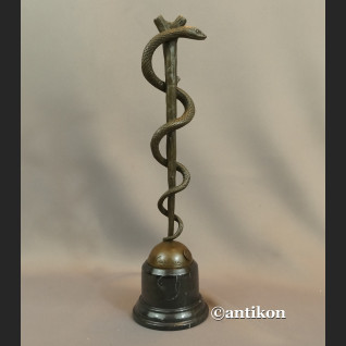 Laska Eskulapa z prawdziwego brązu prezent dla lekarza  Laska Eskulapa z prawdziwego brązu prezent dla lekarza