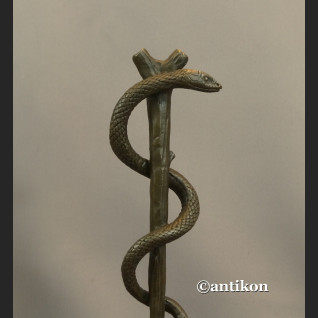 Laska Eskulapa z prawdziwego brązu prezent dla lekarza  Laska Eskulapa z prawdziwego brązu prezent dla lekarza