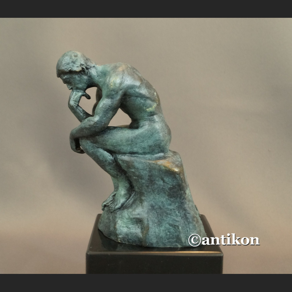 Myśliciel Rodin figurka z brązu 