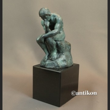 Myśliciel A. Rodin figurka z brązu zmyślony człowiek