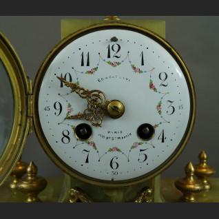 Zegar kominkowy antyk z onyksu  Zegar kominkowy antyk z onyksu