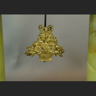 Zegar kominkowy antyk z onyksu  Zegar kominkowy antyk z onyksu