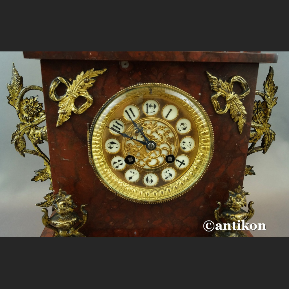 Stary zegar francuski Mougin XIX w antyki Stary zegar francuski Mougin XIX w antyki