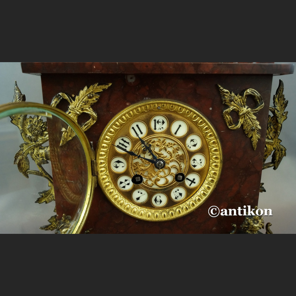 Stary zegar francuski Mougin XIX w antyki Stary zegar francuski Mougin XIX w antyki