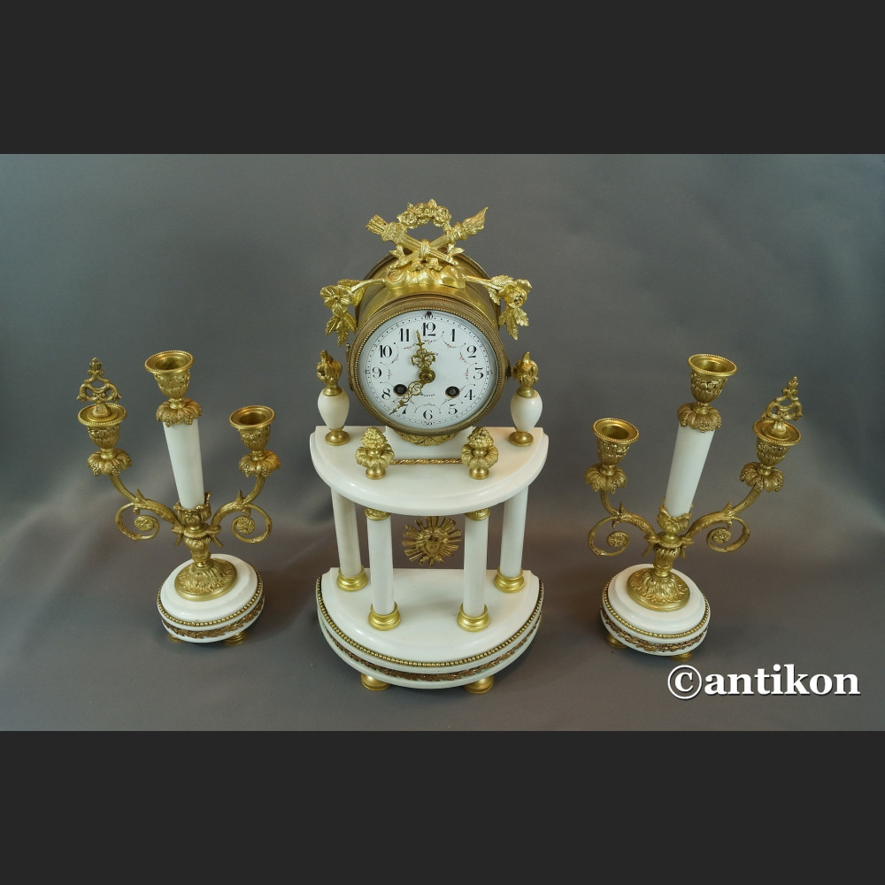 Zegar francuski kominkowy antyki  Zegar francuski kominkowy antyki