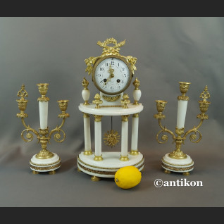 Zegar francuski kominkowy antyki  Zegar francuski kominkowy antyki