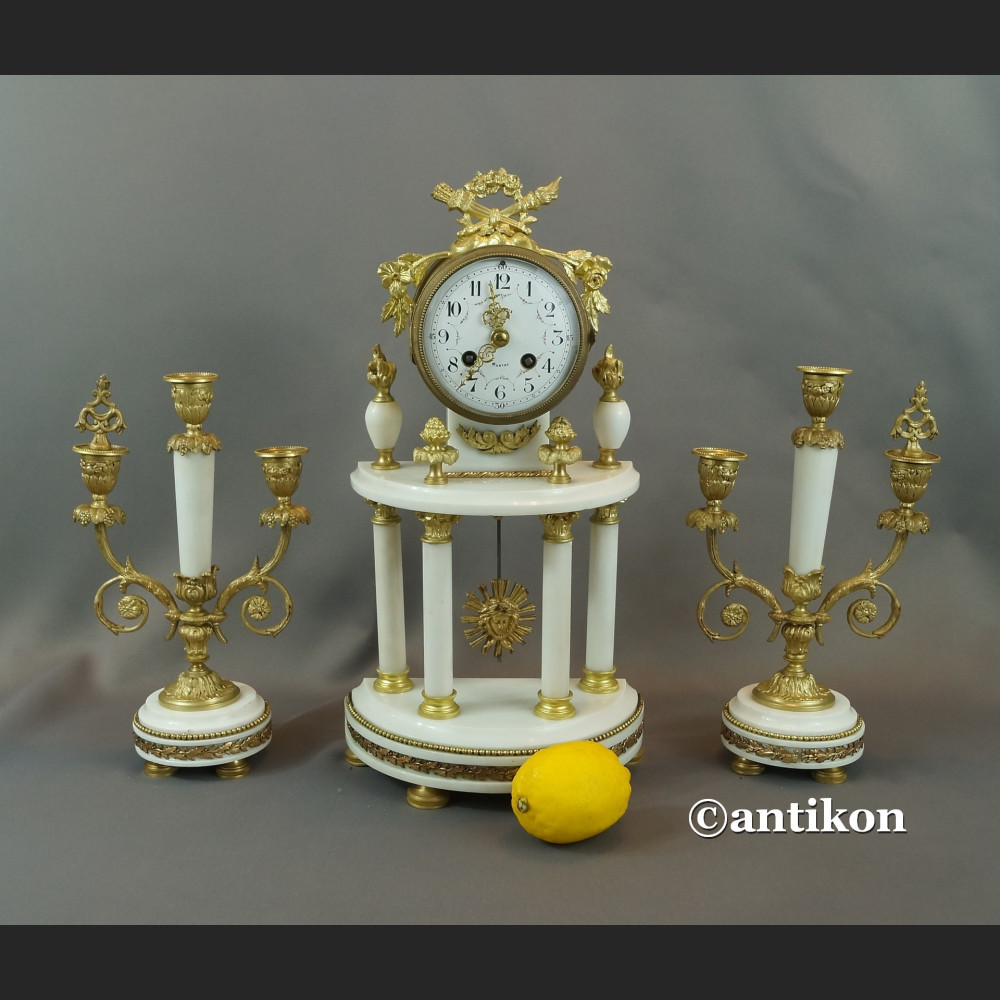 Zegar francuski kominkowy antyki  Zegar francuski kominkowy antyki